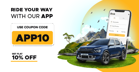 get 10% off on your first self drive rental car and bike booking